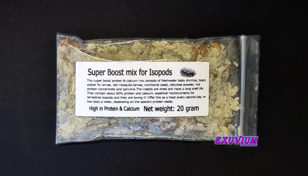 Super boost mix 1 for isopods and other invertebrates. in stock, for sale.